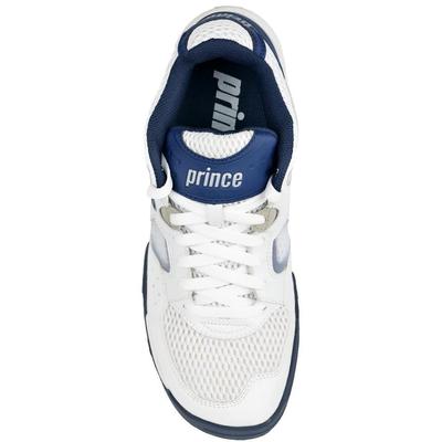 Prince Mens NFS Attack Squash Shoes - White/Navy/Silver - main image